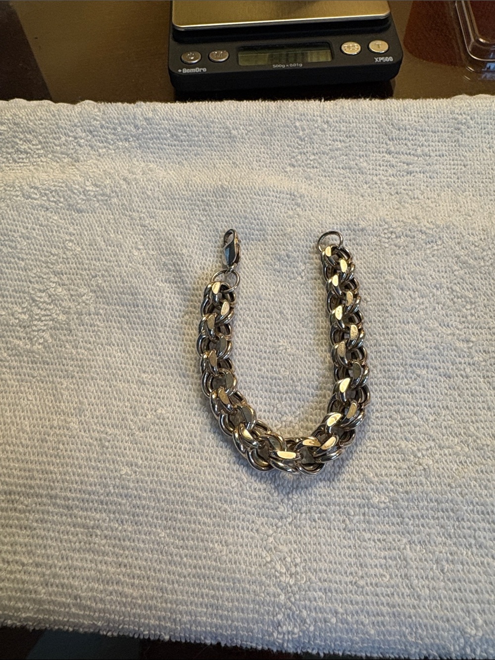 Vintage 925 Sterling Silver 7” Double Curb Bracelet